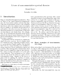 Cover page of A Tour of Noncommutative Spectral Theories