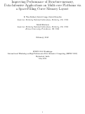 Cover page: Improving Performance of Structure-memory, Data-Intensive Applicationson Multi-core Platforms via a Space-Filling Curve Memory Layout