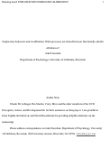 Cover page: Exploratory behaviors and recalibration: What processes are shared between functionally similar affordances?