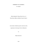 Cover page: Understanding the College Choice Process of United States Military-Affiliated Transfer Students