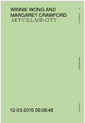 Cover page: Art+Village+City- <em>in Thresholds (2016)</em>