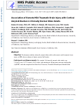 Cover page: Association of remote mild traumatic brain injury with cortical amyloid burden in clinically normal older adults