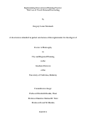 Cover page: Implementing Innovation in Planning Practice: The Case of Travel Demand Forecasting