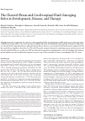 Cover page: The Choroid Plexus and Cerebrospinal Fluid: Emerging Roles in Development, Disease, and Therapy