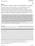 Cover page: 863 genomes reveal the origin and domestication of chicken