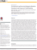 Cover page: Increasing Crop Diversity Mitigates Weather Variations and Improves Yield Stability