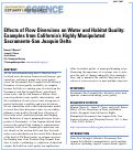 Cover page: Effects of Flow Diversions on Water and Habitat Quality: Examples from California's Highly Manipulated Sacramento–San Joaquin Delta