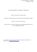 Cover page: Potential Health Effects of Menthol: A White Paper