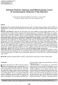 Cover page: Intimate Partner Violence and Effectiveness Level of Contraceptive Selection Post-Abortion