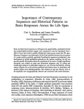 Cover page: Importance of contemporary sequences and historical patterns on brain responses across the life span