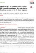 Cover page: PPM1l encodes an inositol requiring-protein 1 (IRE1) specific phosphatase that regulates the functional outcome of the ER stress response.