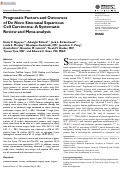 Cover page: Prognostic Factors and Outcomes of De Novo Sinonasal Squamous Cell Carcinoma: A Systematic Review and Meta-analysis.