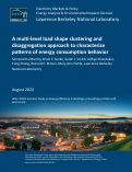 Cover page: A multi-level load shape clustering and disaggregation approach to characterize patterns of energy consumption behavior