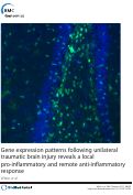 Cover page: Gene expression patterns following unilateral traumatic brain injury reveals a local pro-inflammatory and remote anti-inflammatory response