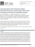 Cover page: Organophosphate Flame Retardants, Highly Fluorinated Chemicals, and Biomarkers of Placental Development and Disease During Mid-Gestation