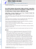 Cover page: Association between dairy product intake and body composition among South Asian adults from the Mediators of Atherosclerosis in South Asians Living in America (MASALA) study