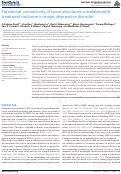 Cover page: Functional Connectivity of Brain Structures Correlates with Treatment Outcome in Major Depressive Disorder