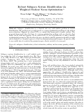 Cover page: Robust Subspace System Identification via Weighted Nuclear Norm Optimization