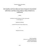 Cover page: Air Quality and Greenhouse Gases Impacts Associated with Zero and Near-Zero Heavy-Duty Vehicles in California