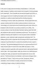 Cover page: Improving hospital surge capacity: A new concept for emergency credentialing of volunteers