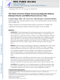 Cover page: The Factor Structure of Items Assessing Subjective Memory: Between-Persons and Within-Persons across Time