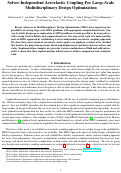 Cover page: Solver-Independent Aeroelastic Coupling For Large-Scale Multidisciplinary Design Optimization