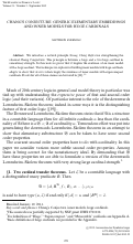 Cover page: CHANG’S CONJECTURE, GENERIC ELEMENTARY EMBEDDINGS AND INNER MODELS FOR HUGE CARDINALS