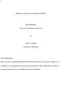 Cover page: Children’s biological causal models of disability