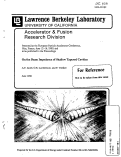 Cover page: On the Beam Impedance of Shallow Tapered Cavities