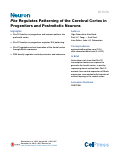 Cover page: Pbx Regulates Patterning of the Cerebral Cortex in Progenitors and Postmitotic Neurons