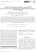 Cover page: A Study of Gene Expression, Structure, and Contractility of iPSC-Derived Cardiac Myocytes from a Family with Heart Disease due to LMNA Mutation