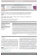 Cover page: Diagnostic utility of restriction spectrum imaging (RSI) in glioblastoma patients after concurrent radiation-temozolomide treatment: A pilot study