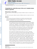 Cover page: Comprehensive variant discovery in the era of complete human reference genomes