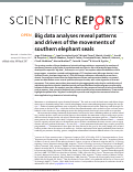 Cover page: Big data analyses reveal patterns and drivers of the movements of southern elephant seals