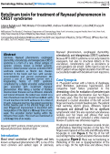 Cover page: Botulinum toxin for treatment of Raynaud phenomenon in CREST syndrome