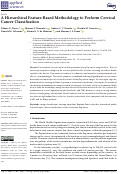 Cover page: A Hierarchical Feature-Based Methodology to Perform Cervical Cancer Classification