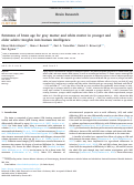 Cover page: Estimates of brain age for gray matter and white matter in younger and older adults: Insights into human intelligence