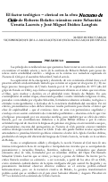 Cover page: El factor teológico – clerical en la obra Nocturno de Chile de Roberto Bolaño: tránsitos entre Sebastián Urrutia Lacroix y José Miguel Ibáñez Langlois