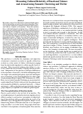 Cover page: Measuring Cultural Relativity of Emotional Valence and Arousal using Semantic Clustering and Twitter