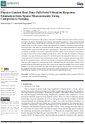 Cover page: Physics-Guided Real-Time Full-Field Vibration Response Estimation from Sparse Measurements Using Compressive Sensing