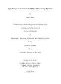 Cover page: Agile Design of Generator-Based Signal Processing Hardware