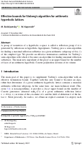 Cover page: Effective bounds for Vinberg’s algorithm for arithmetic hyperbolic lattices