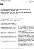 Cover page: Nitrogen fixation in sediments along a depth transect through the Peruvian oxygen minimum zone