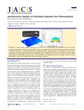 Cover page: Luminescence Studies of Individual Quantum Dot Photocatalysts