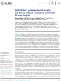 Cover page: Rdh54/Tid1 inhibits Rad51-Rad54-mediated D-loop formation and limits D-loop length