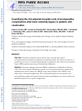 Cover page: Quantifying the risk-adjusted hospital costs of postoperative complications after lower extremity bypass in patients with claudication