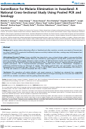 Cover page: Surveillance for malaria elimination in Swaziland: a national cross-sectional study using pooled PCR and serology.