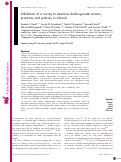 Cover page: Validation of a survey to examine drinking-water access, practices and policies in schools