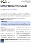 Cover page: Dual leucine zipper kinase is necessary for retinal ganglion cell axonal regeneration in Xenopus laevis