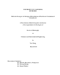 Cover page: Different Strategies for Biological Remediation of Perchlorate Contaminated Groundwater